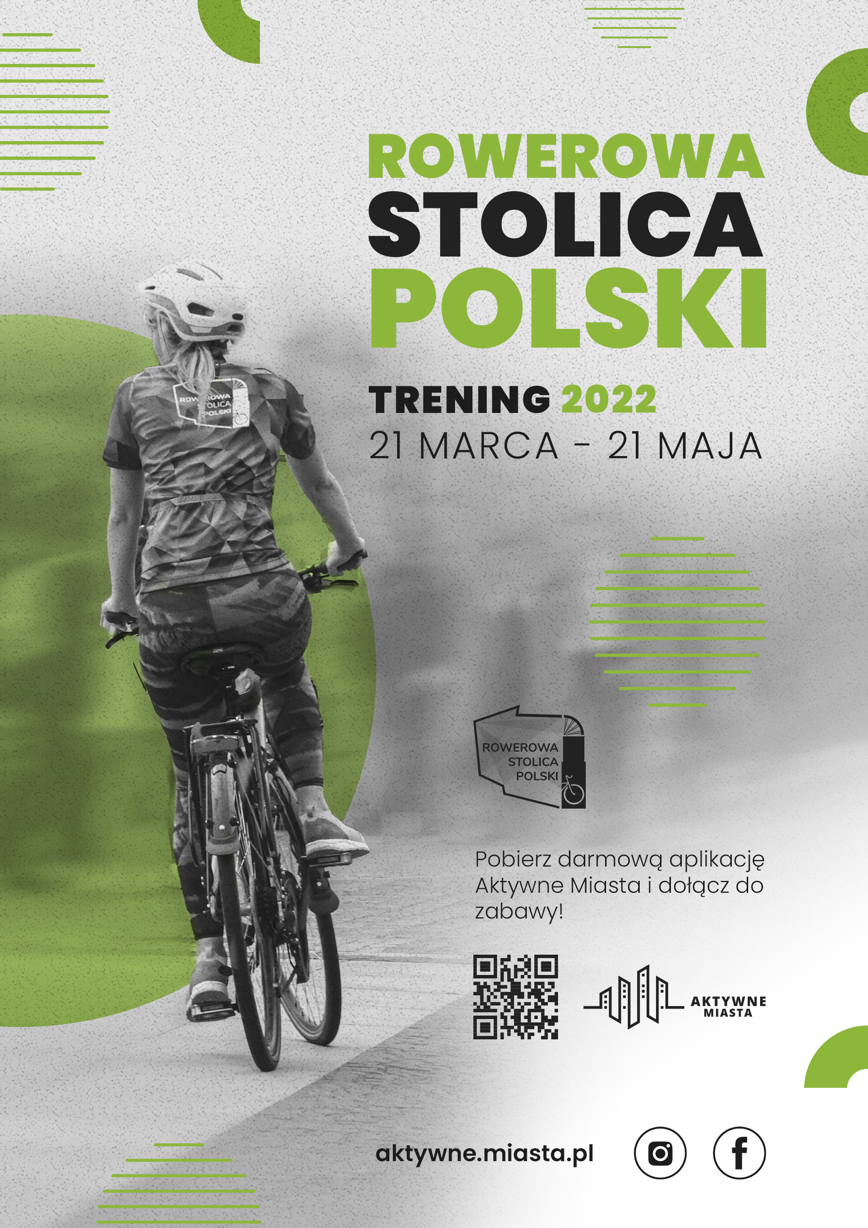 Plakat promujący trening Rowerowa Stolica Polski 2022